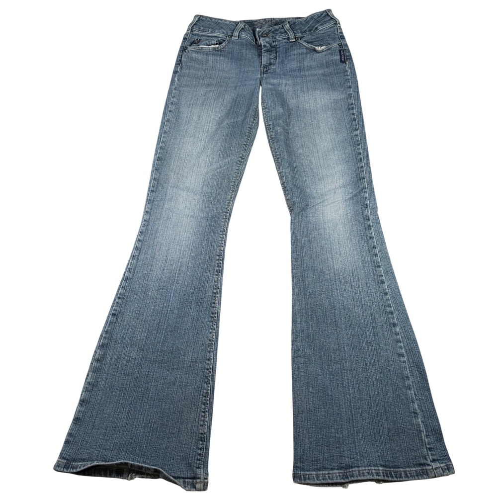 Silver Jeans Bootcut Womens 28 (28x32) Blue Medium Wash Worn Hems